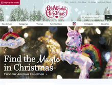 Tablet Screenshot of oldworldchristmas.com